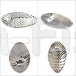 Лепесток IN LINE, "Чешуя", Silver 24х12,5 мм (латунь)