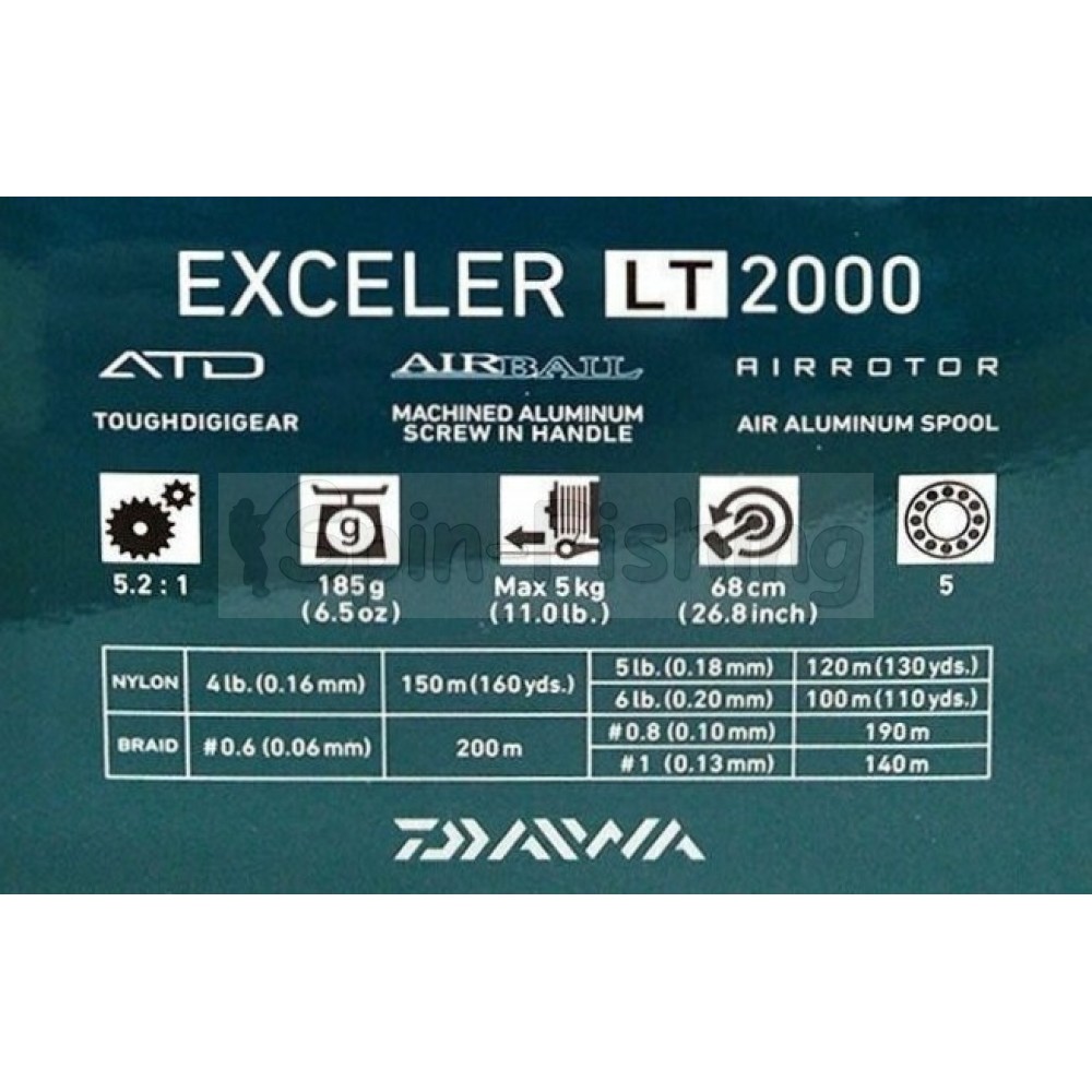 Катушка Daiwa 20 Exceler LT 2000 + комплект апгрейда ролика л/у