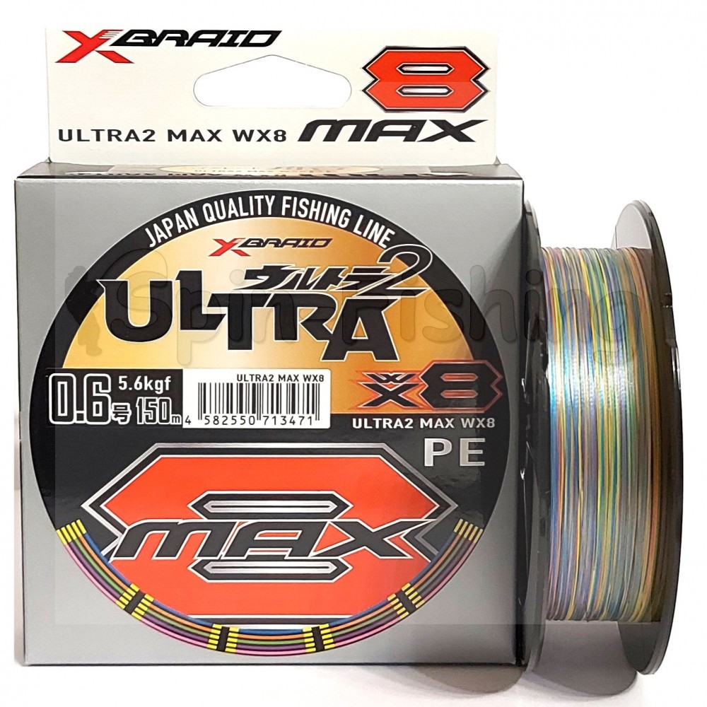 Шнур YGK X-Braid Ultra Max WX8 150m #0.6-5.6 kg