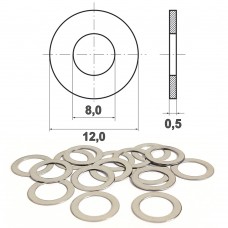 Шайба регулировочная 8х12х0,5 мм